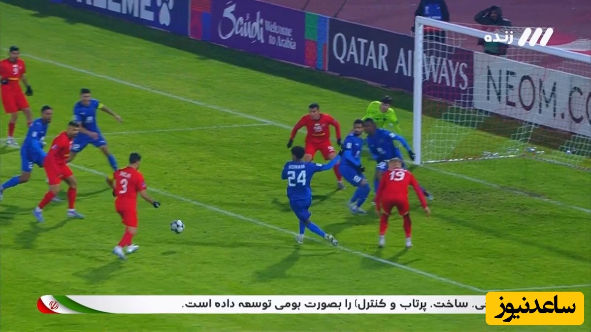 شجاع خلیل‌زاده آتش بازی کرد؛ گل تساوی دقیقه 51 تراکتور علیه الدحیل