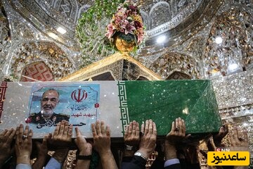 تصاویری از دختر شهید سلامی بر مزار پدرش/ سردار فدوی هم بود...