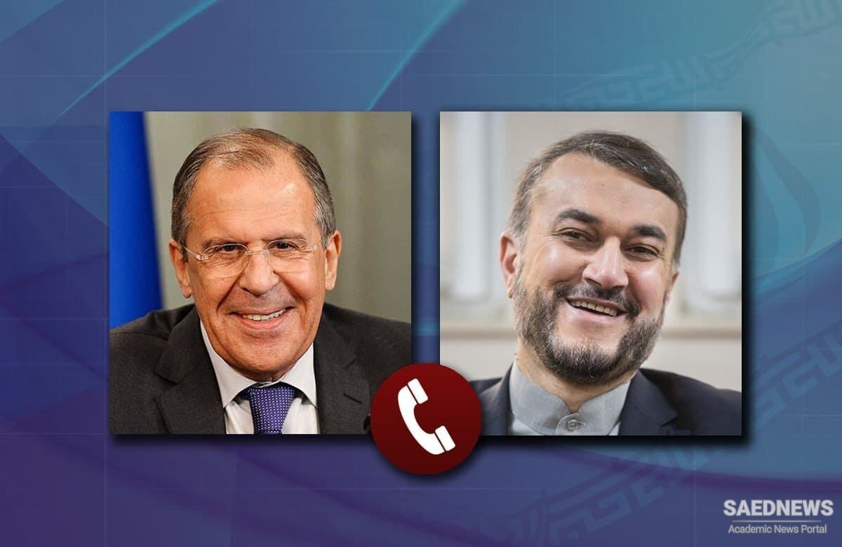 Iranian, Russian FMs discuss Vienna talks