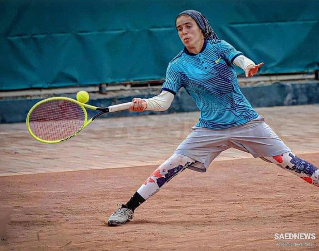 Iranian girl crowns champion in Tehran world tennis tournament
