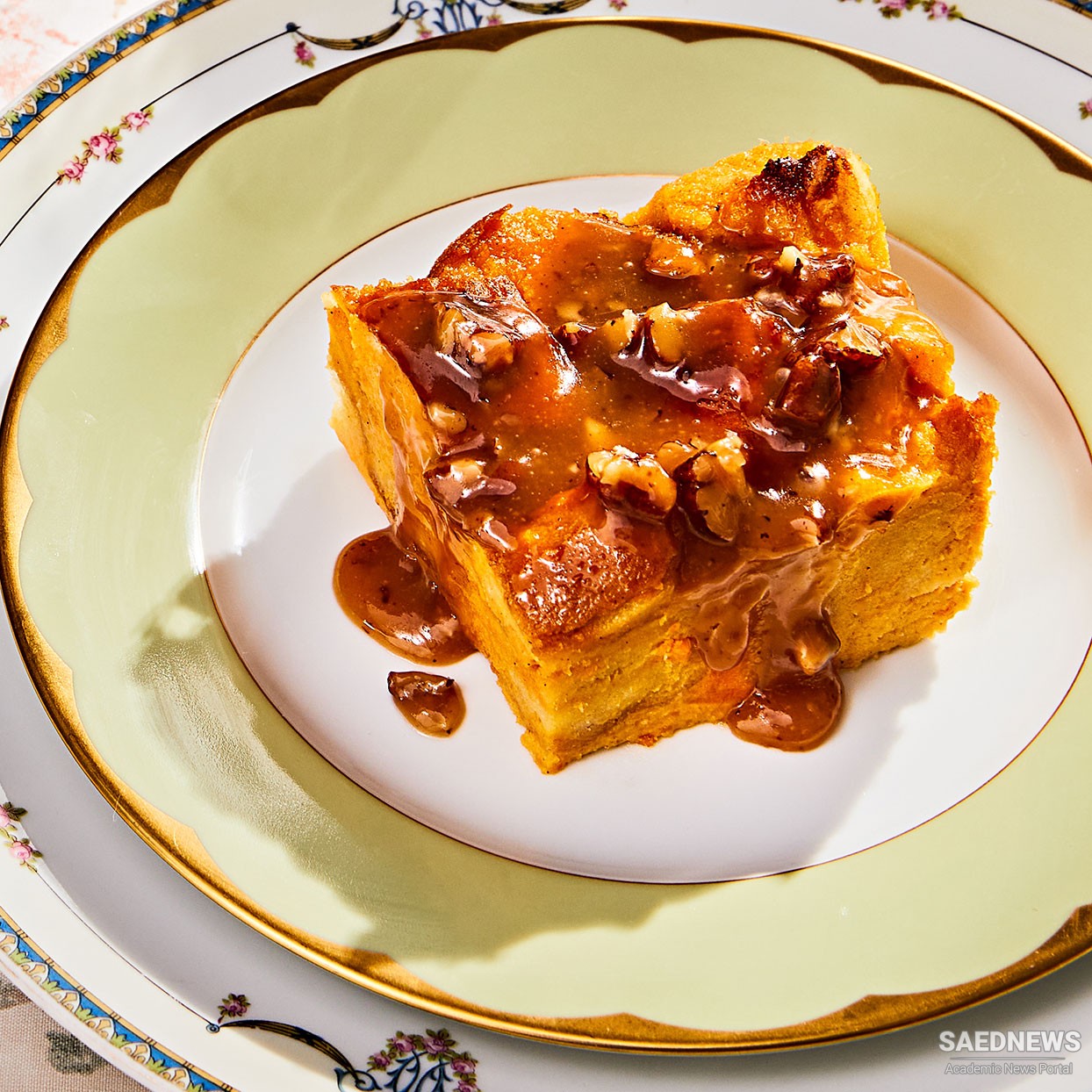 Sweet Potato Bread Pudding With Dates and Pecans