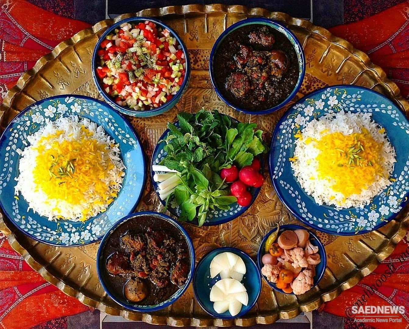 Iranian Main Courses: Ghormeh Sabzi (Pot Roast and Vegetables Stew)