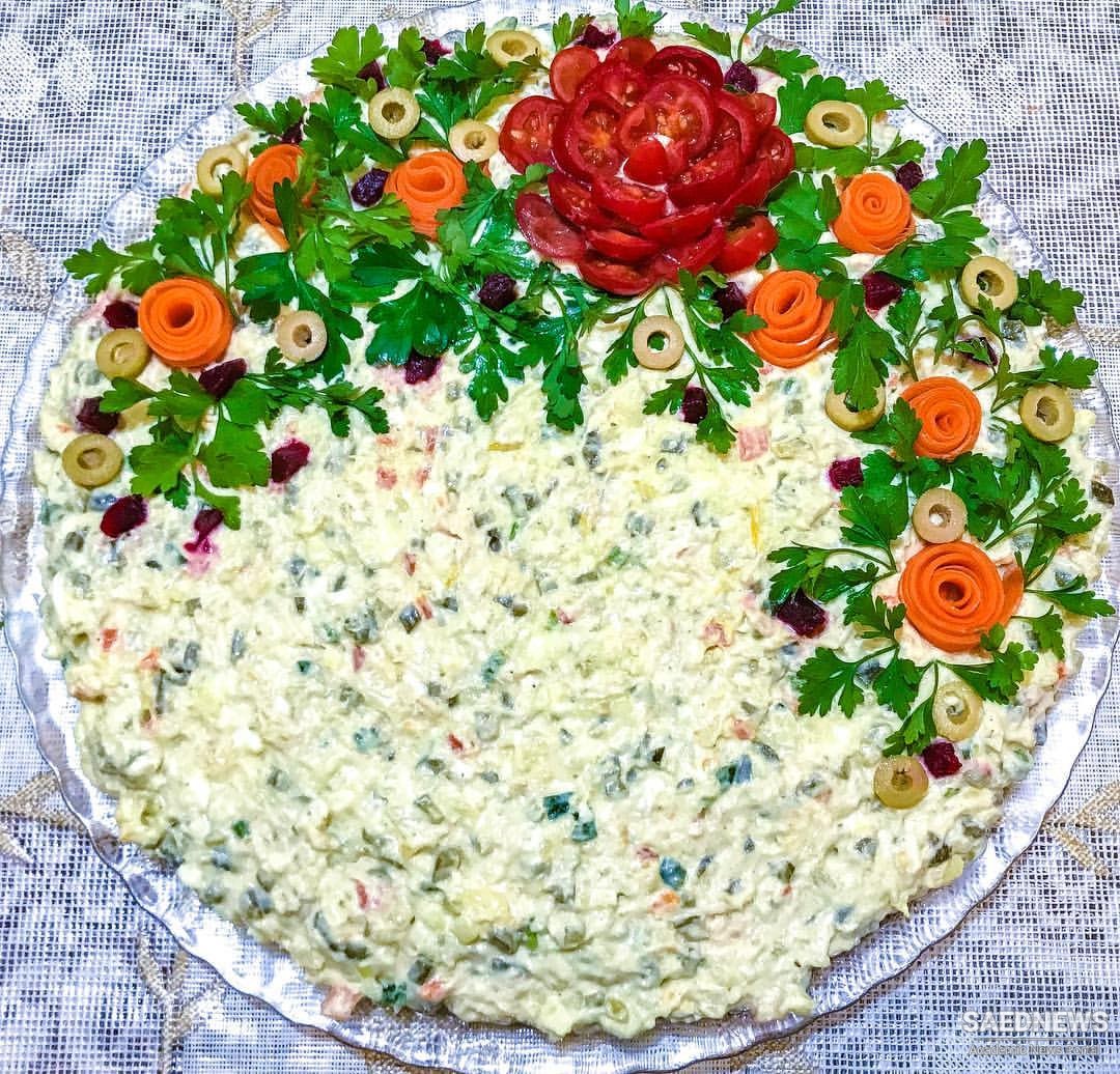 Iranian Appetizers: Olivier Salad