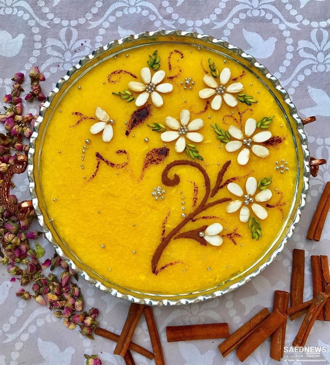 Iranian Desserts: Sholeh Zard or Yellow Pudding