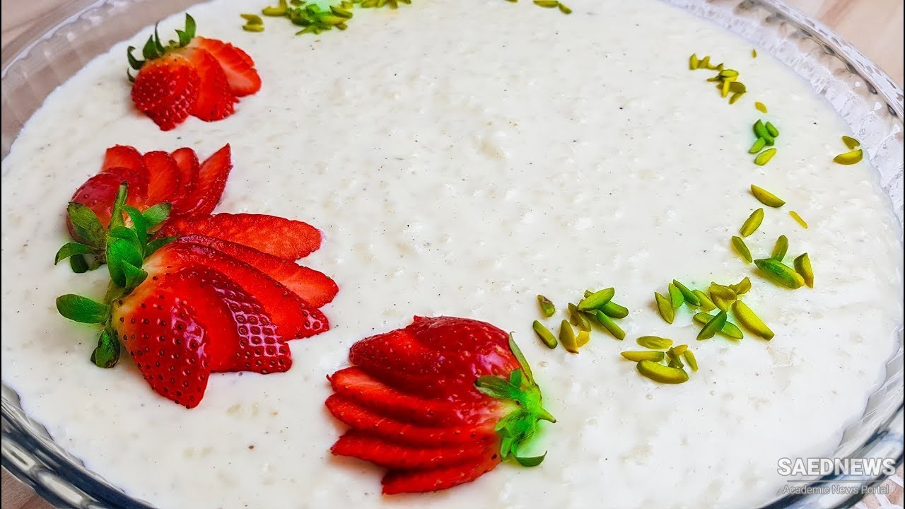 Iranian Desserts: Shir Berenj (Rice and Milk Pudding)