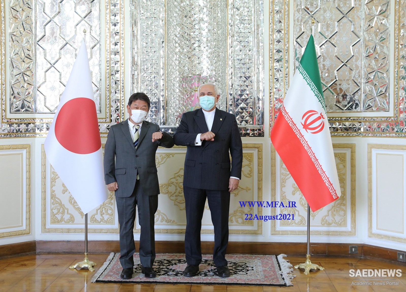 Zarif Hosts Japanese FM Motegi in Tehran