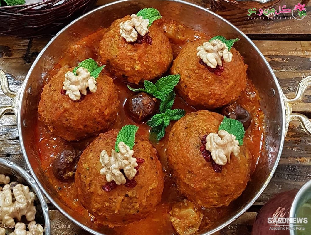 Iranian Main Courses: Koofteh Tabrizi (Turkish Meatball)