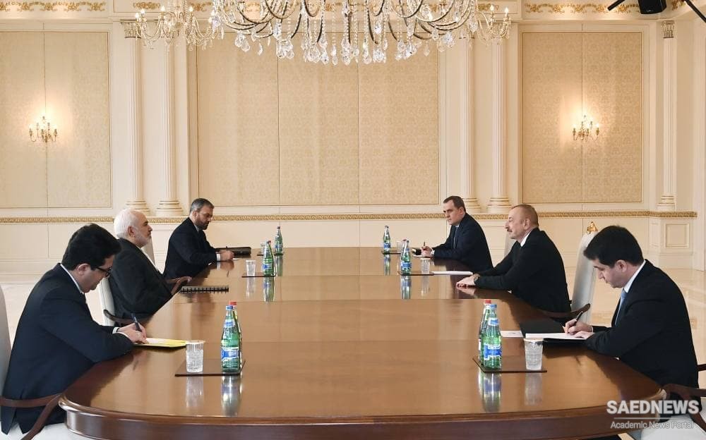 Zarif Meets President Ilham Aliyev of Azerbaijan Republic in Baku