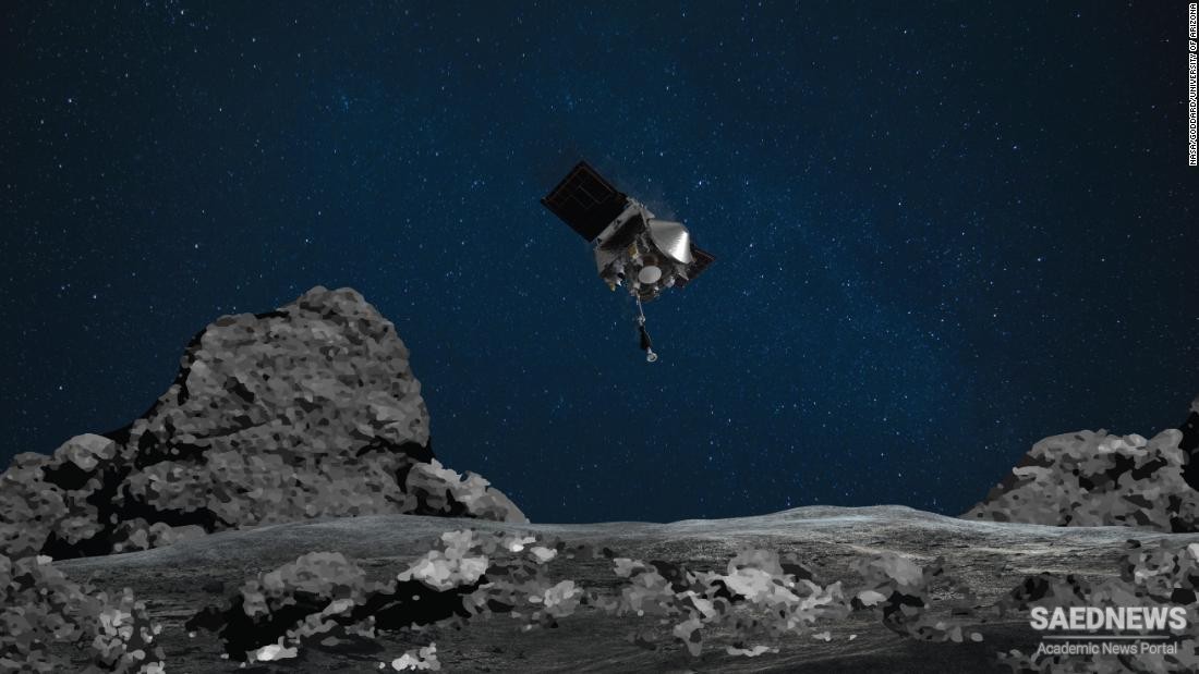 NASA OSIRIS-REx Probe on Asteroid Bennu
