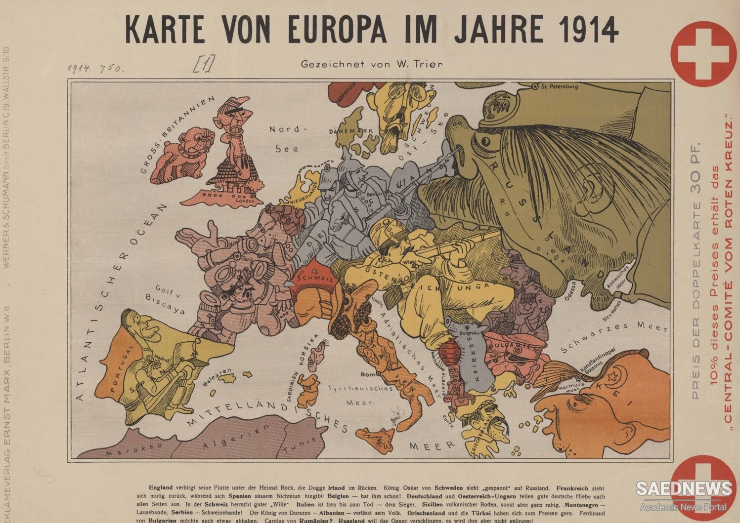 1914 में यूरोपीय शक्तियां