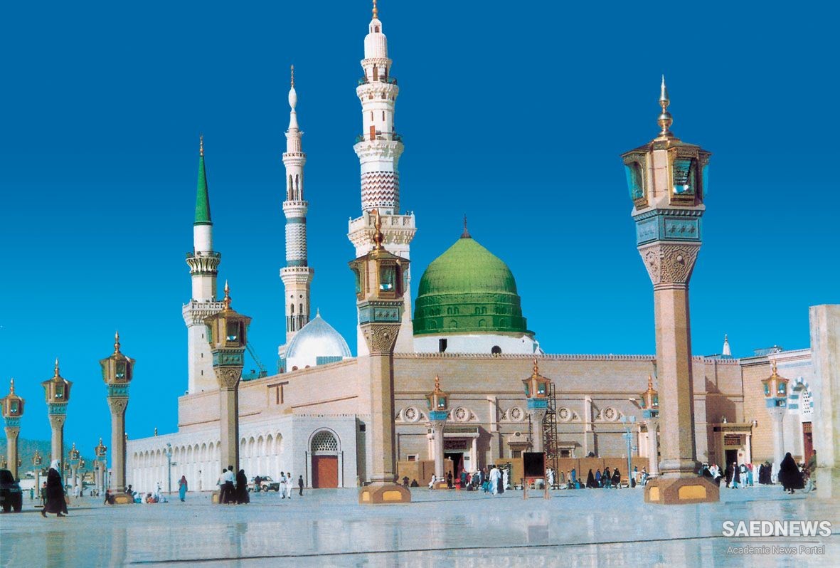 मदीना में पैगंबर की मस्जिद, इस्लाम के पवित्र पैगंबर का मकबरा, सऊदी अरब
