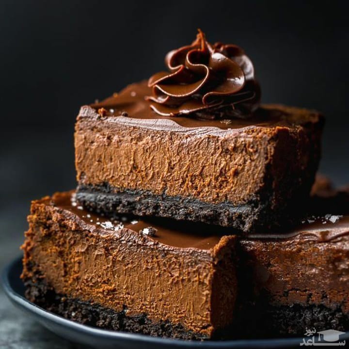 روش تهیه‌ی چیز کیک شکلاتی