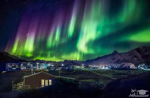 شفق قطبی​​​​​​​ گرینلند