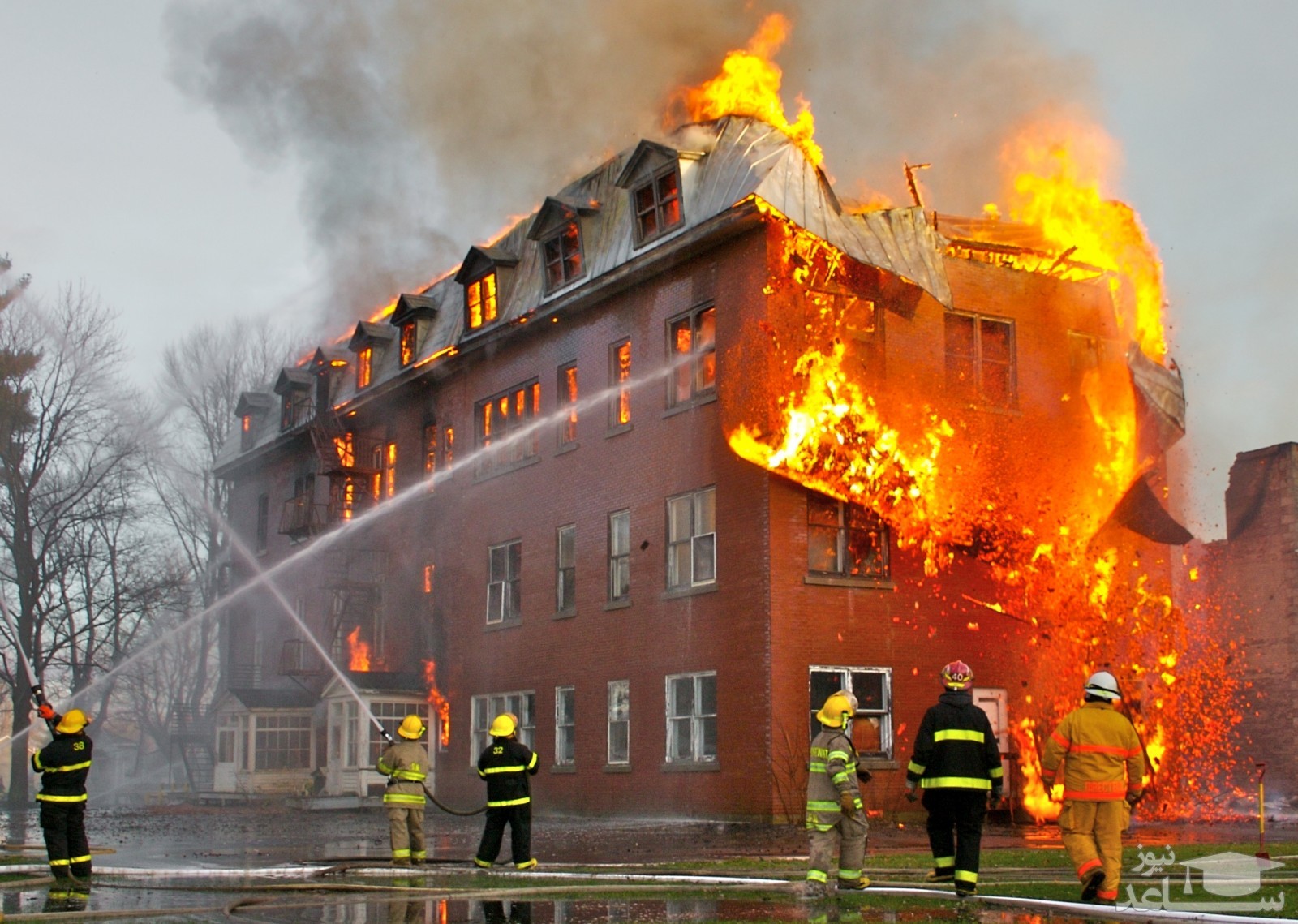 10 کشته در آتش سوزی بیمارستان