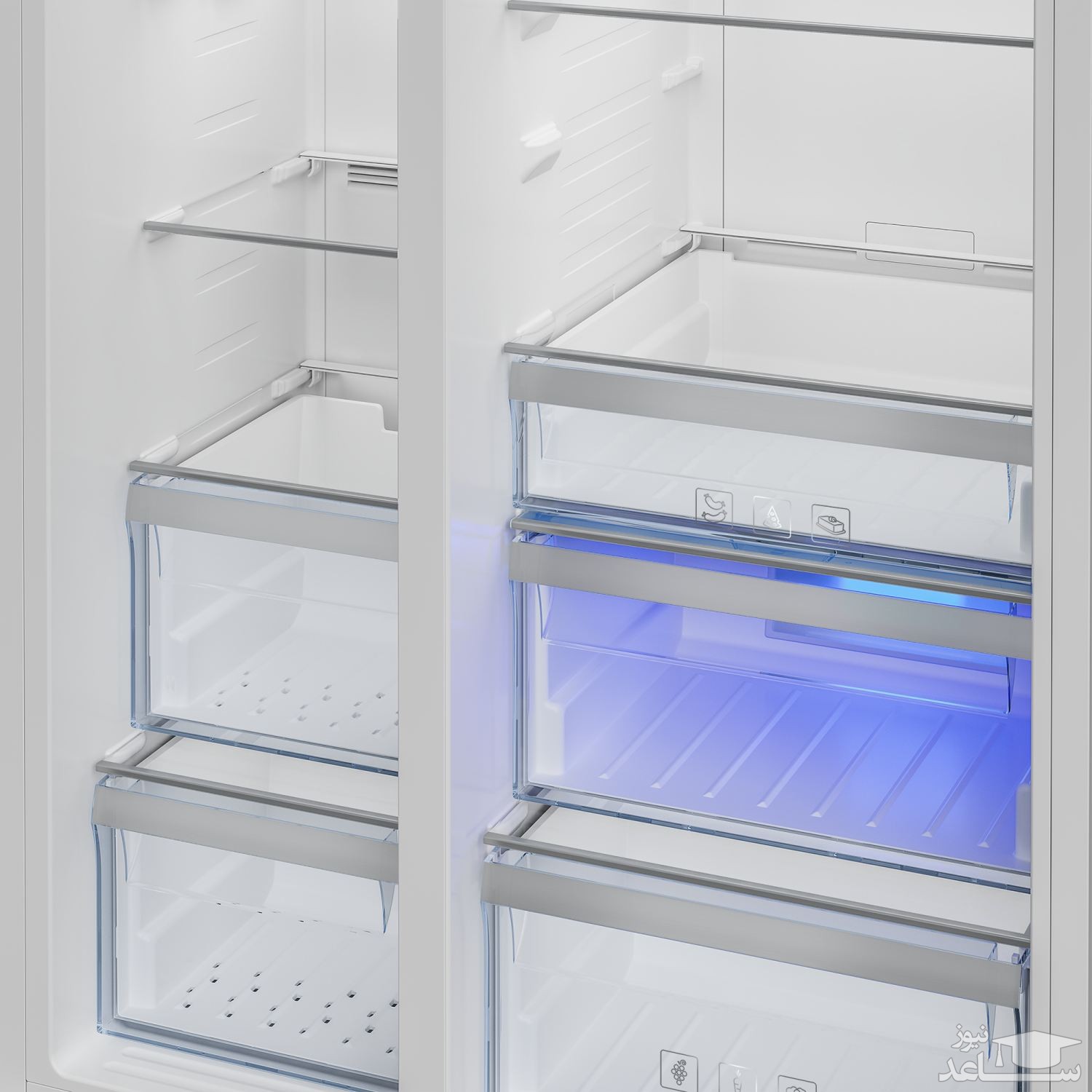 یخچال فریزر ساید بکو مدل GN162423ZE