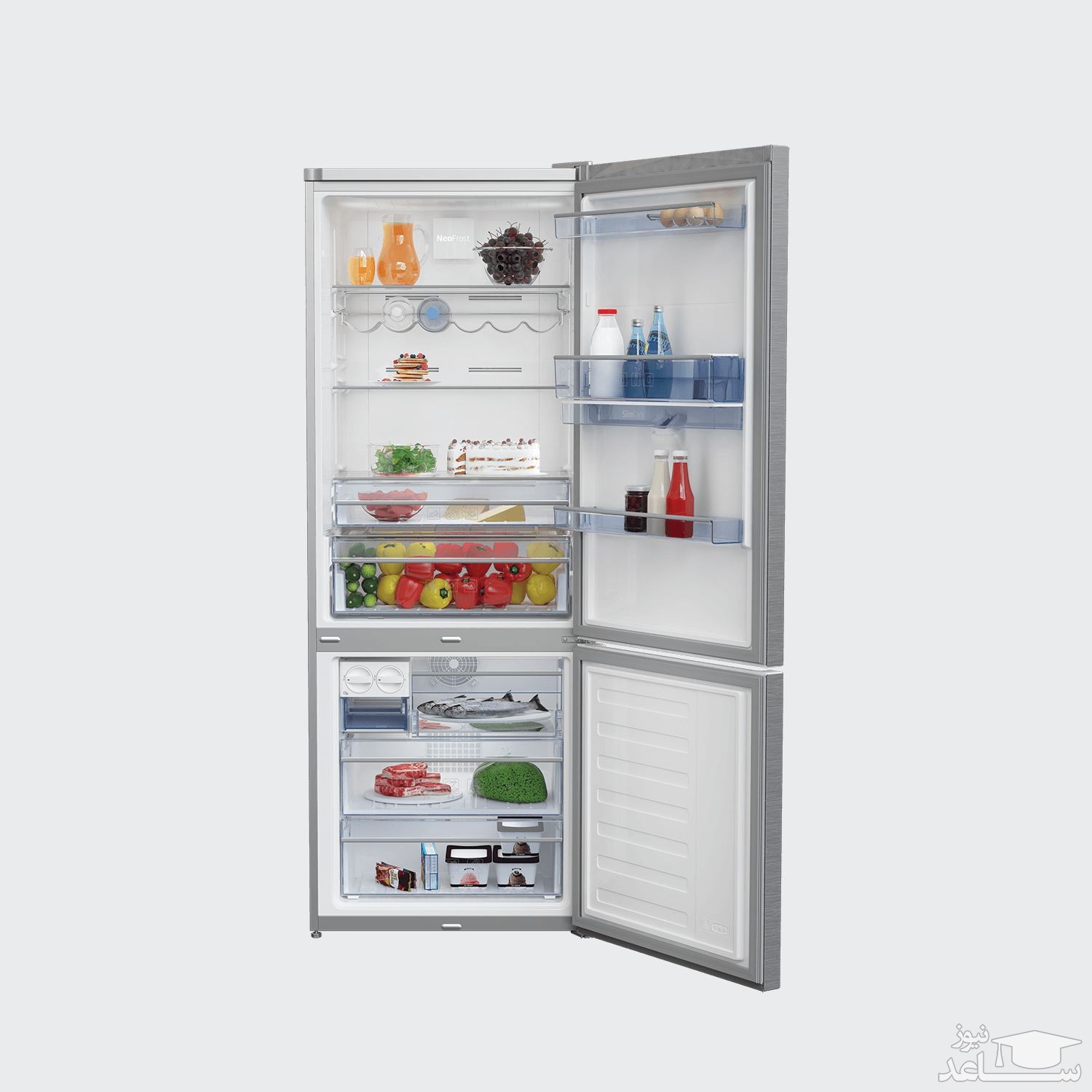 یخچال فریزر بکو مدل CNE520E23ZDX