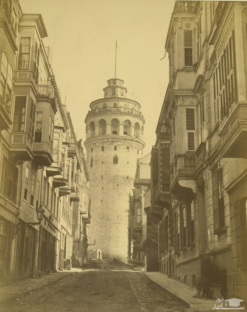 عکس قدیمی برج گالاتا