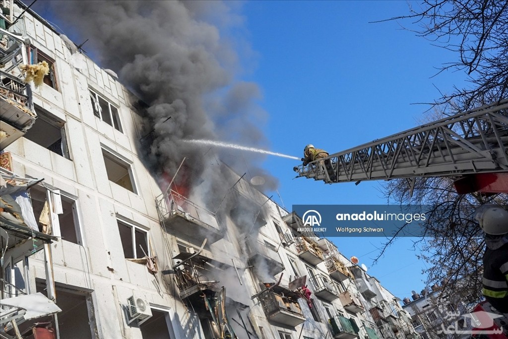 بمباران شهرهای اوکراین توسط روسیه