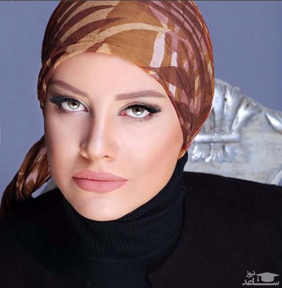 «شراره رخام» با چادر و پوشش عربی