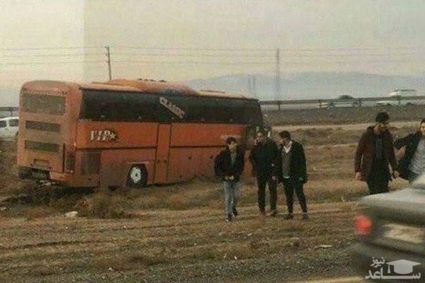 اتوبوس دانشجویان دانشگاه بوئین‌زهرا از مسیر منحرف شد