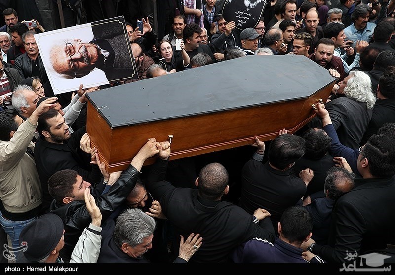 (عکس) مراسم تشییع جنازه مرحوم جمشید مشایخی
