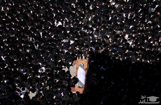 حضور یهودی های ارتدوکس در مراسم تشییع جنازه یک خاخام در شهر قدس/ خبرگزاری فرانسه