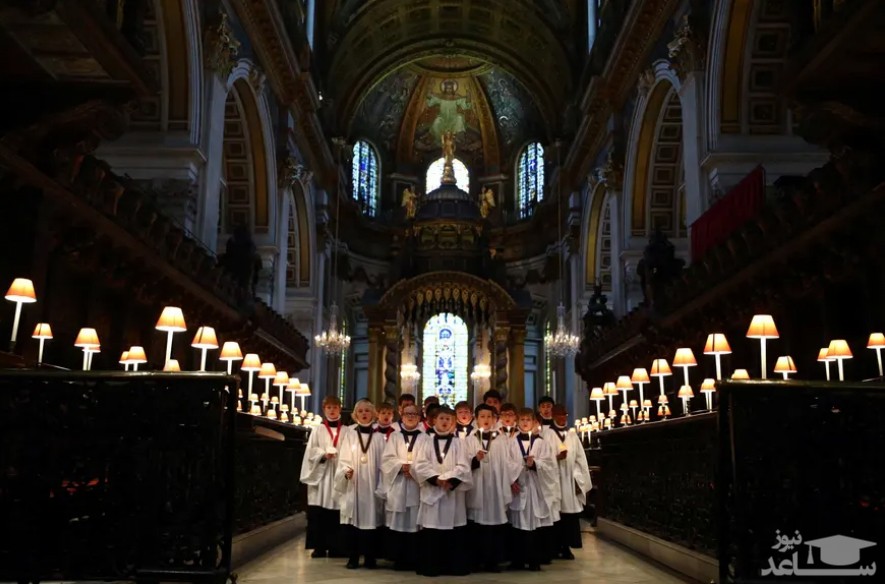 اجرای برنامه گروه کُر کلیسای جامع "سن پاول" شهر لندن به مناسبت ایام کریسمس/ رویترز