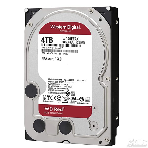 هارددیسک اینترنال وسترن دیجیتال مدل Red WD40EFAX ظرفیت 4 ترابایت