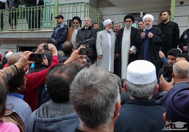 روحانی از مناطق سیل زده گلستان بازدید کرد.