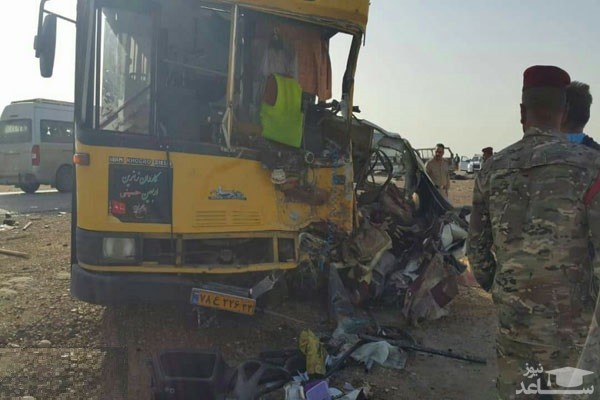 تصادف مرگبار خودروی حامل زائران ایرانی