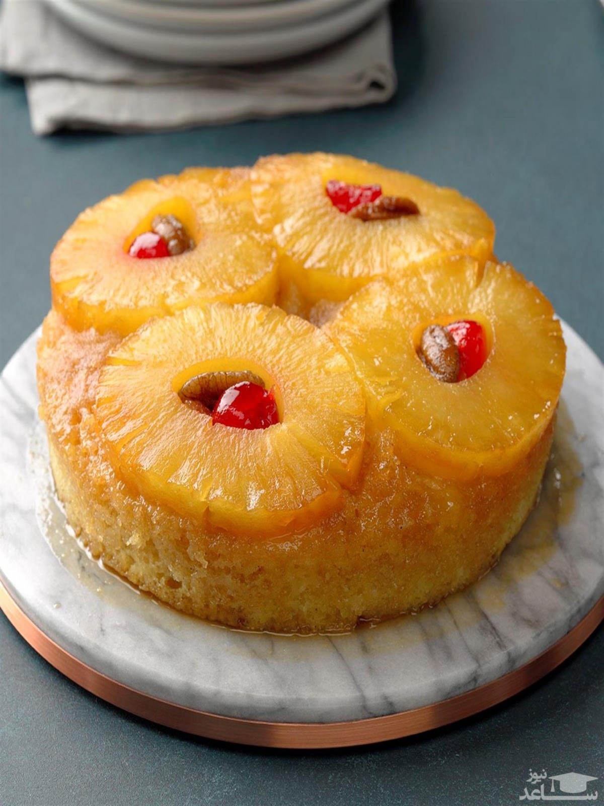 روش تهیه کیک آناناس ساده
