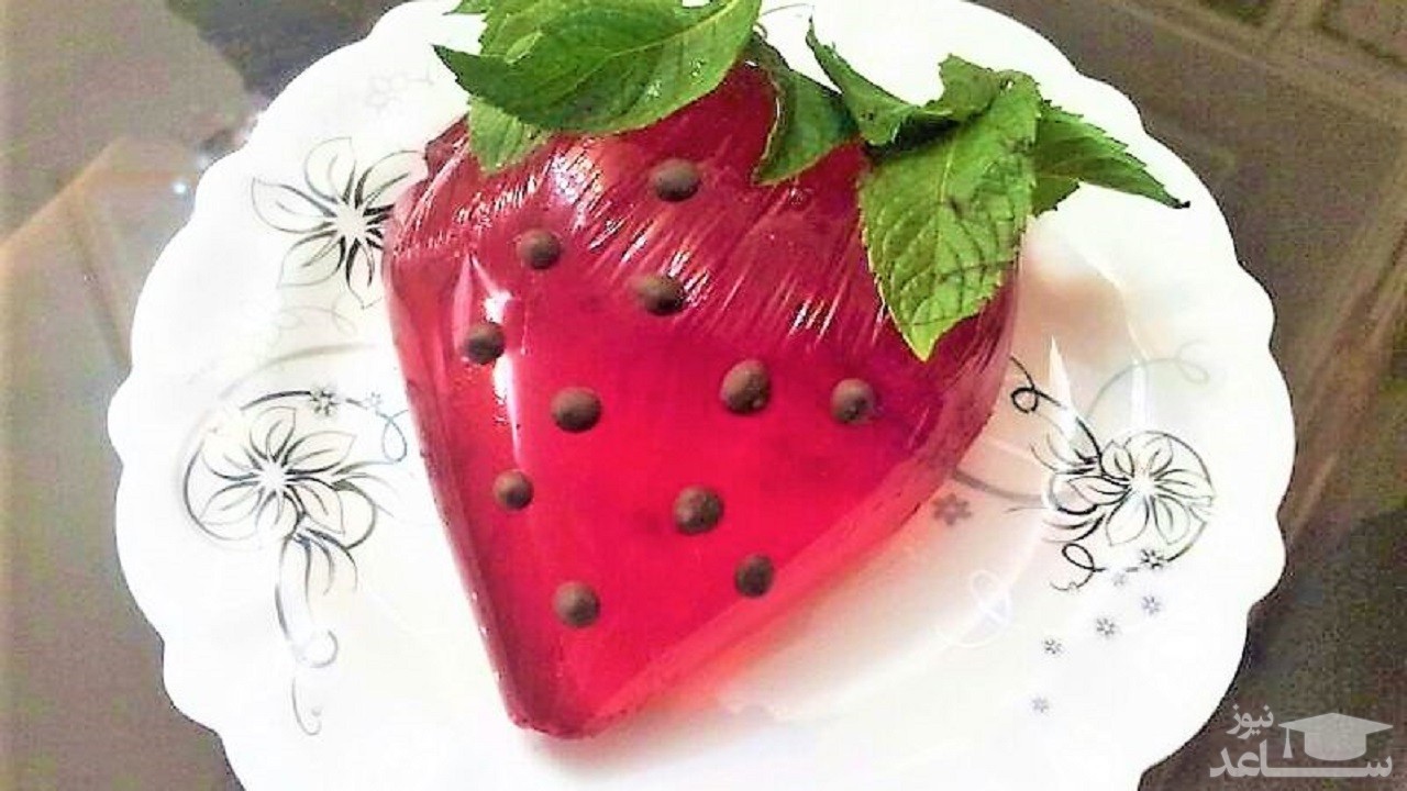طرز تهیه ژله توت فرنگی ژاپنی لذیذ