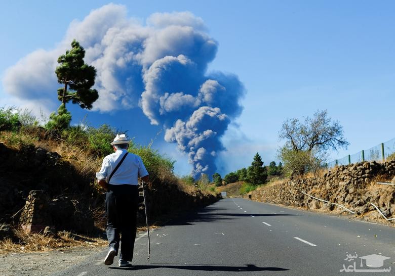 ادامه فعالیت آتشفشانی در جزیره لاپالما اسپانیا/ رویترز