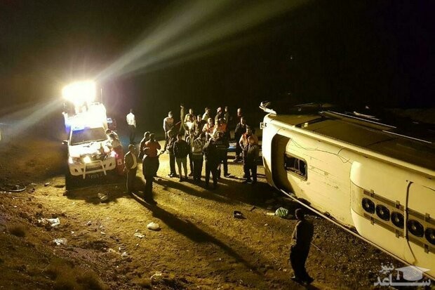 جزئیات واژگونی اتوبوس در آزادراه تبریز-زنجان