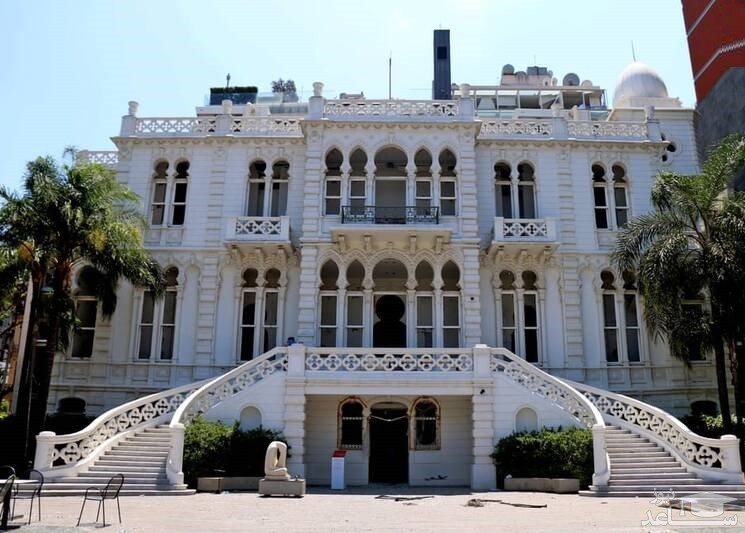 (عکس) کاخ موزه معروف بیروت پس از انفجار