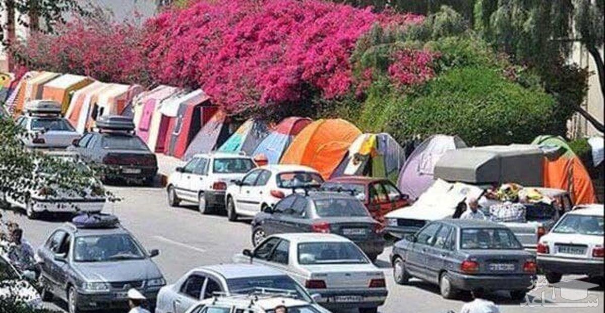 (عکس) عجیب‌ترین مکان برای اسکان مسافران نوروزی!