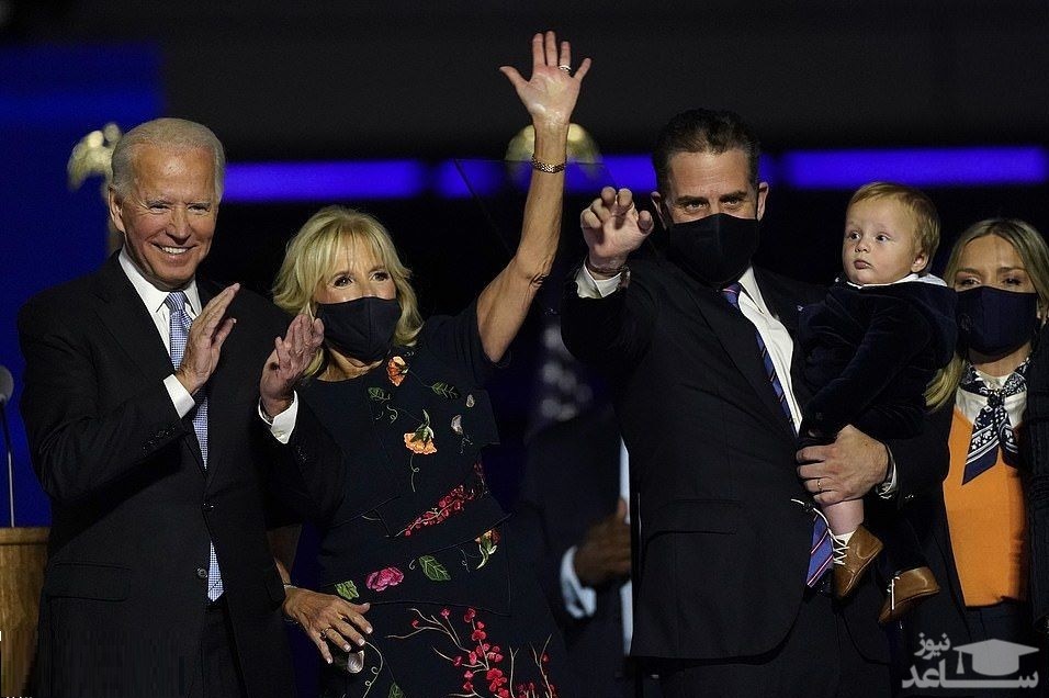 پسر جنجالی بایدن بالاخره روی صحنه آمد+ تصاویر