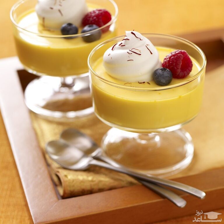 دسر مشکوفی زعفرانی