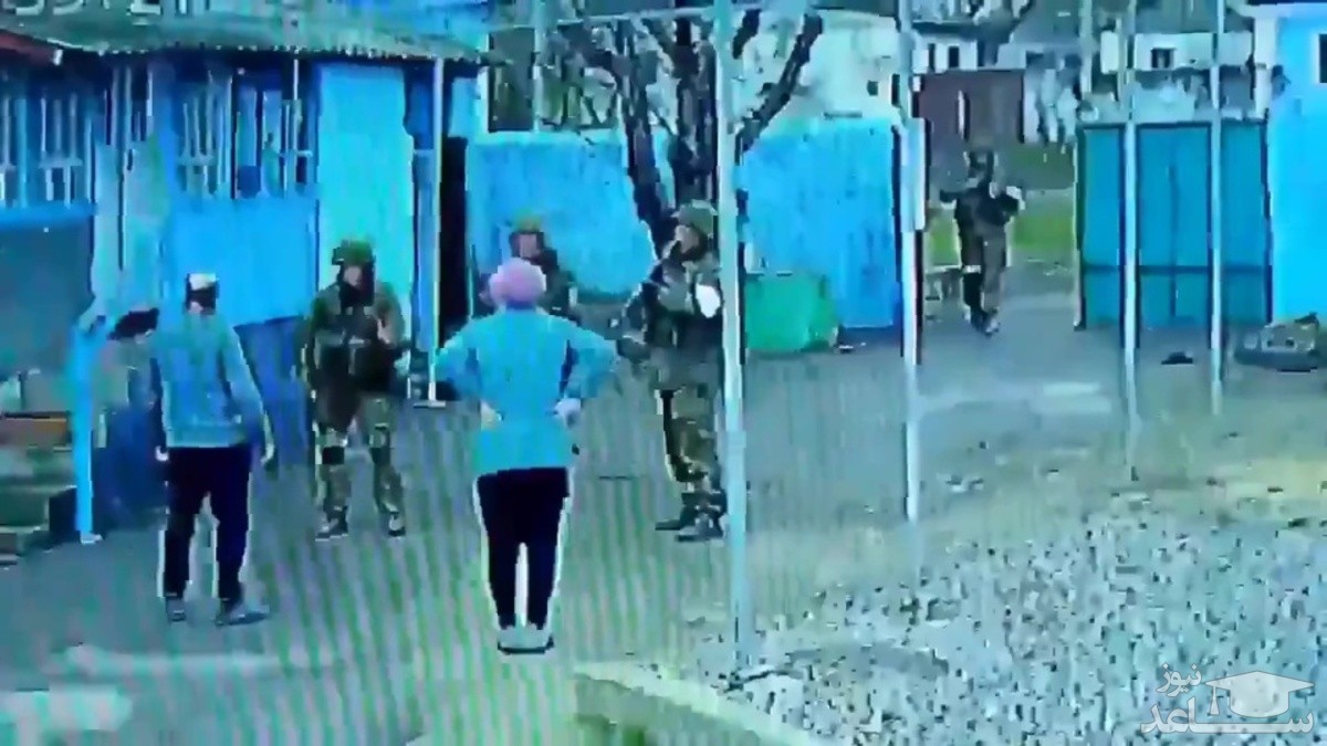 (فیلم) بیرون راندان سربازان روسی توسط زوج سالخورده اوکراینی از منزلشان