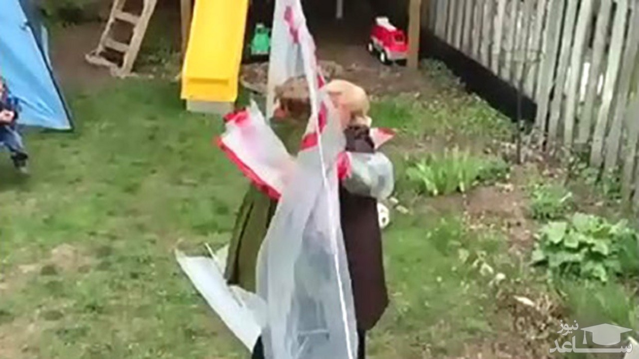 (فیلم) ابتکاری برای در آغوش گرفتن در شرایط کرونا