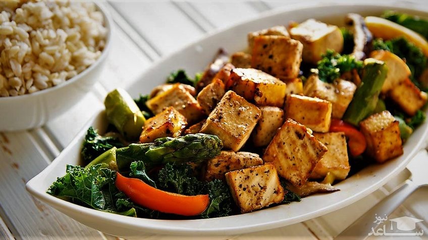 دستور تهیه سالاد کرفس و توفو