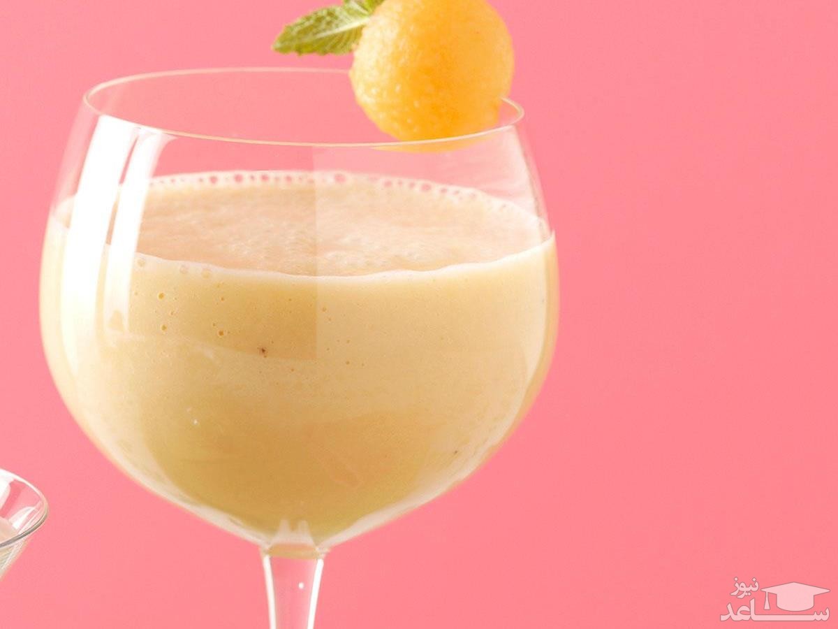 روش تهیه اسموتی خربزه و موز