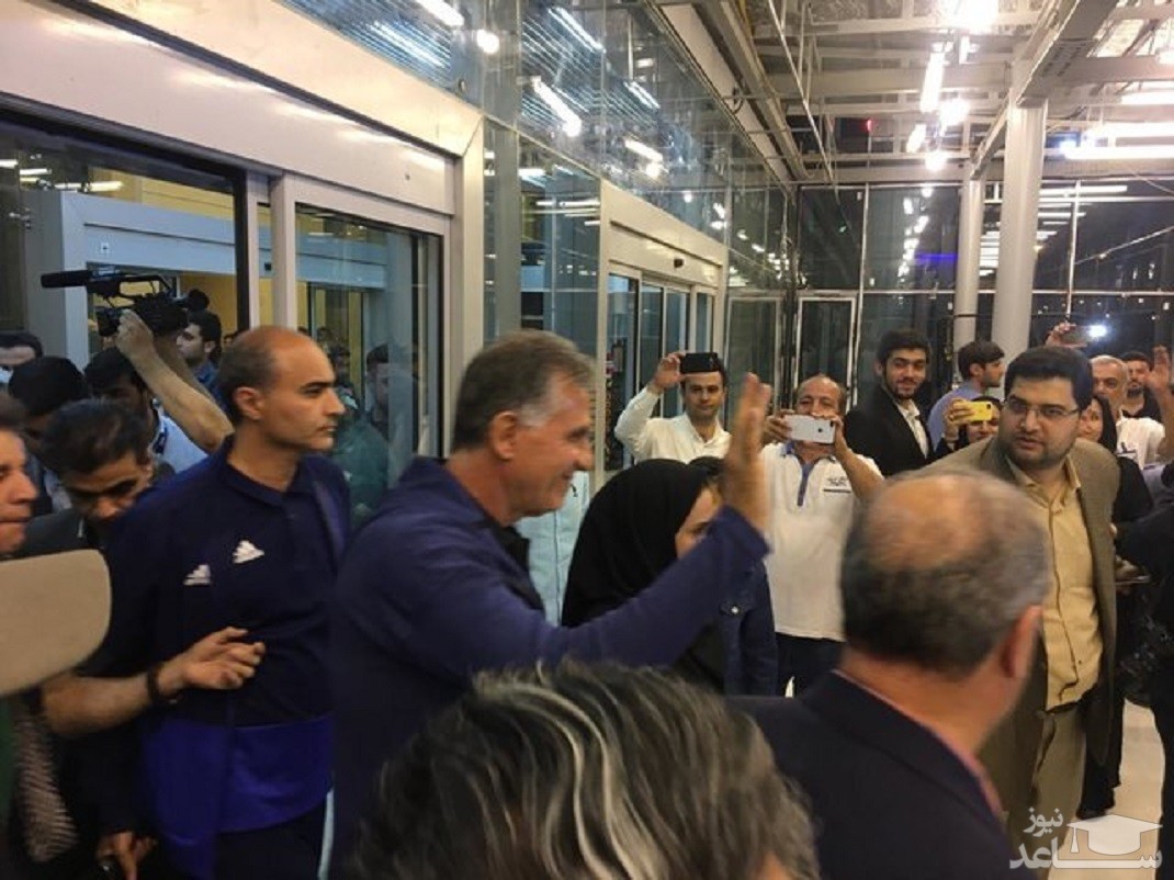 (ویدئو) استقبال متفاوت و پرشور مردم از تیم ملی در فرودگاه امام خمینی (ره)