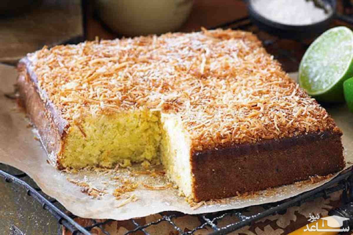 طرز تهیه کیک با روکش نارگیل لذیذ