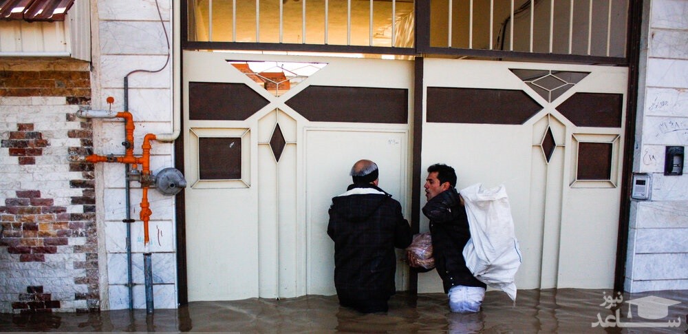 برف سنگین در شهرستان میامی، سیل آق قلا