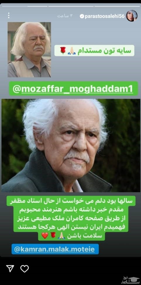 پوستر جویای حال پرستو صالحی از مظفر مقدم