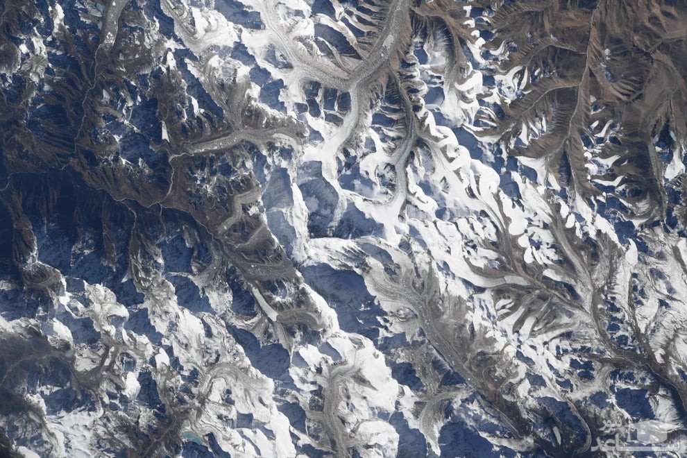 تصویری از رشته کوه اورست از ایستگاه فضایی بین المللی/ Astro_Sabot
