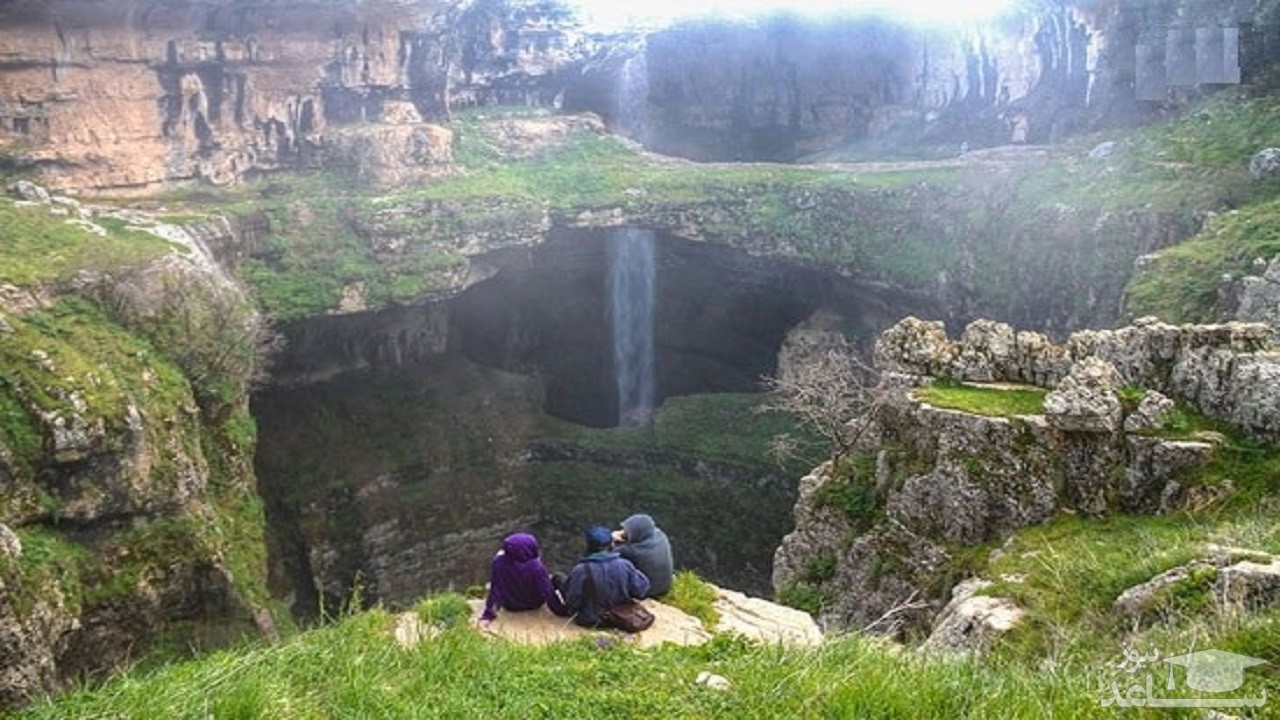 یک غار زیبا و افسانه‌ای در لبنان