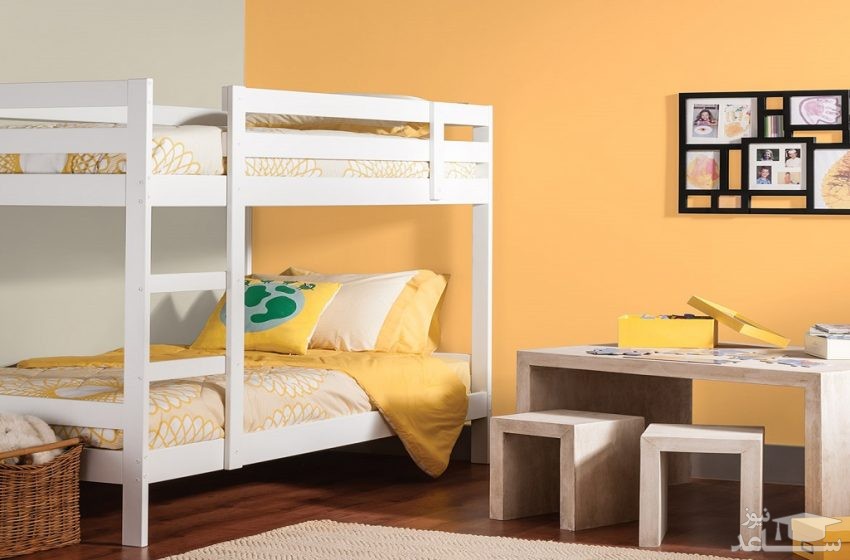 دکوراسیون اتاق  زرد مخصوص کودکان