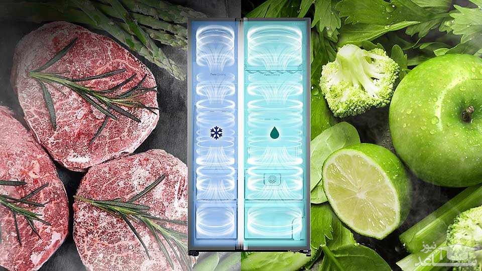 یخچال و فریزر ساید بای ساید سامسونگ مدل RS25